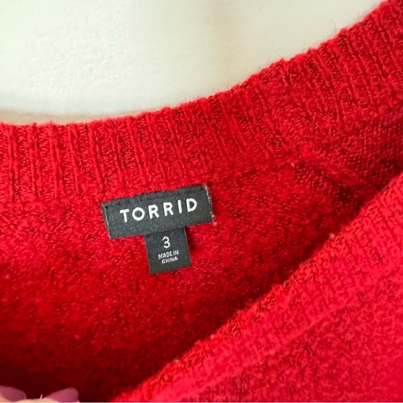 Torrid Pop Fizz Drink Sweater with Tinsel Christmas New Years Holiday Size 3 - Picture 4 of 7